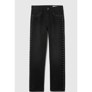 Gap High Rise ’90s Slim Straight Studded Jeans 32/14R